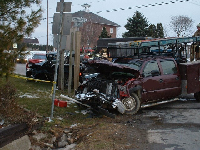 3 vehicle accident, Route 340 & Route 897